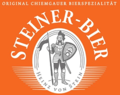 ORIGINAL CHIEMGAUER BIERSPEZIALITÄT STEINER-BIER HEINZ VON STEIN Logo (EUIPO, 08/24/2021)