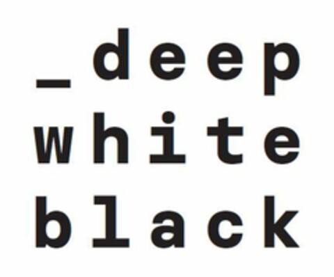 Deep White Black Logo (EUIPO, 10/18/2021)