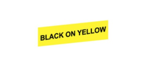 BLACK ON YELLOW Logo (EUIPO, 07/25/2023)