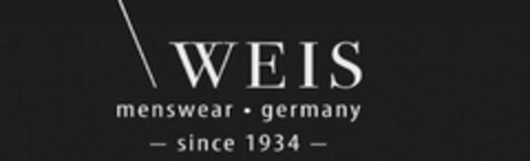 WEIS menswear  germany - since 1934 - Logo (EUIPO, 17.03.2025)