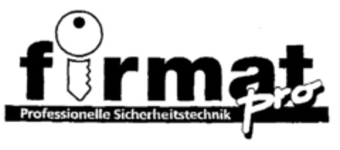 firmat pro Professionelle Sicherheitstechnik Logo (EUIPO, 08/13/1997)