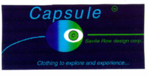 Capsule Savile Row design corp... Clothing to explore and experience... Logo (EUIPO, 19.08.1997)