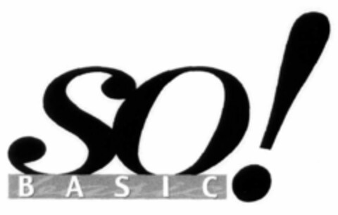 SO! BASIC Logo (EUIPO, 20.09.1999)