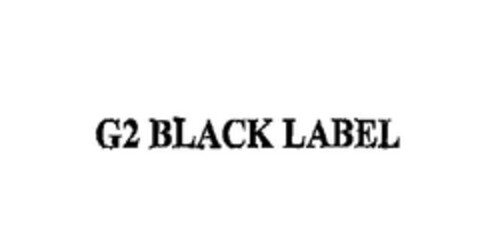 G2 BLACK LABEL Logo (EUIPO, 19.04.2007)