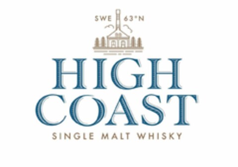 SWE 63ºN HIGH COAST SINGLE MALT WHISKY Logo (EUIPO, 21.02.2018)