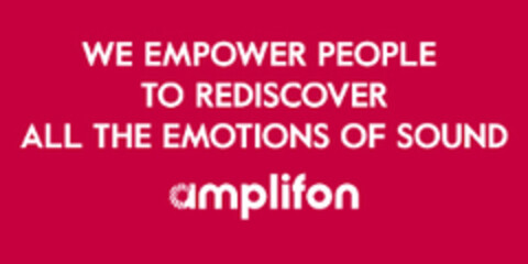 WE EMPOWER PEOPLE TO REDISCOVER ALL THE EMOTIONS OF SOUND AMPLIFON Logo (EUIPO, 02.08.2018)