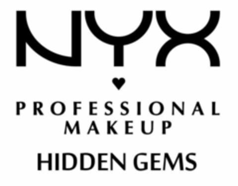NYX PROFESSIONAL MAKEUP HIDDEN GEMS Logo (EUIPO, 13.02.2020)