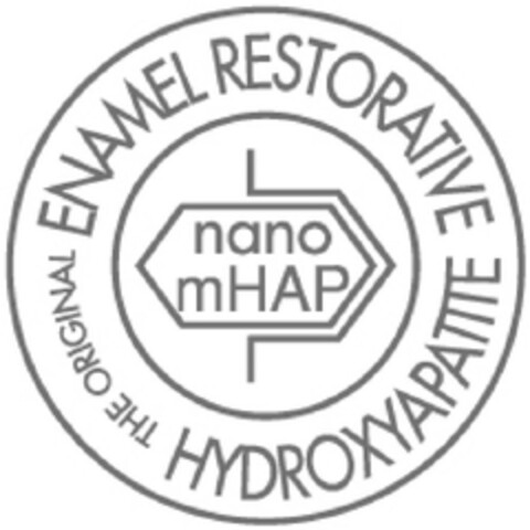 THE ORIGINAL ENAMEL RESTORATIVE HYDROXYAPATITE nano mHAP Logo (EUIPO, 01/14/2022)