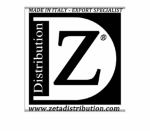 Z Distribution MADE IN ITALY - EXPORT SPECIALIST WWW.zetadistribution.com Logo (EUIPO, 08.06.2022)