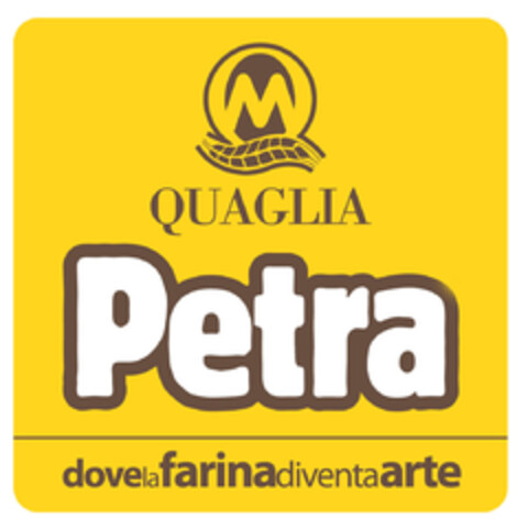 M QUAGLIA PETRA dove la farina diventa arte Logo (EUIPO, 20.07.2022)