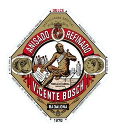 VICENTE BOSCH 1870 ANISADO REFINADO Logo (EUIPO, 27.09.2024)