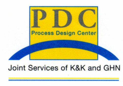 PDC Process Design Center Joint Services of K&K and GHN Logo (EUIPO, 18.02.2000)