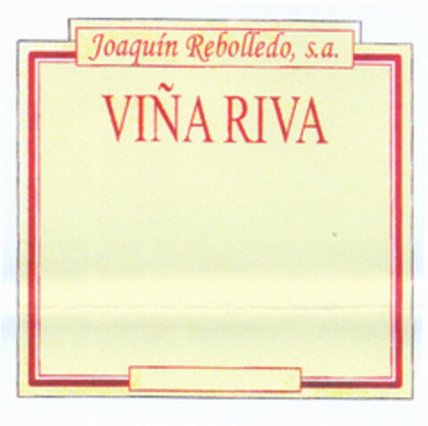 Joaquín Rebolledo, s.a. VIÑA RIVA Logo (EUIPO, 07/24/2000)