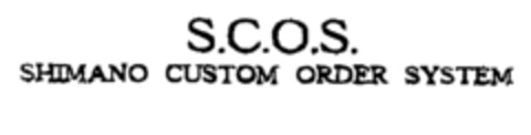 S.C.O.S. SHIMANO CUSTOM ORDER SYSTEM Logo (EUIPO, 10.08.2000)