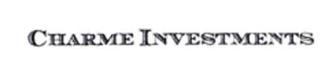 CHARME INVESTMENTS Logo (EUIPO, 13.10.2003)