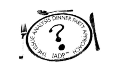 IADP THE ISSUE ANALYSIS DINNER PARTY APPROACH Logo (EUIPO, 23.03.2004)