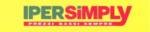 IPERSIMPLY PREZZI BASSI SEMPRE Logo (EUIPO, 07/12/2007)