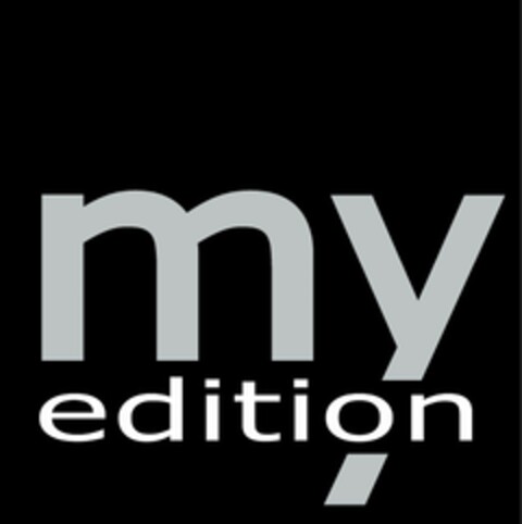 my edition Logo (EUIPO, 22.12.2009)