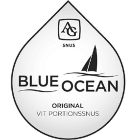 BLUE OCEAN ORIGINAL VIT PORTIONSSNUS AG SNUS Logo (EUIPO, 24.02.2011)