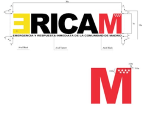 "ERICAM  EMERGENCIA Y RESPUESTA INMEDIATA DE LA COMUNIDAD DE MADRID Logo (EUIPO, 09/20/2012)