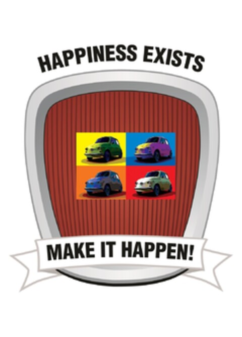 HAPPINESS EXISTS MAKE IT HAPPEN! Logo (EUIPO, 04.02.2016)