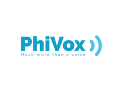 PHIVOX Much more than a voice Logo (EUIPO, 28.08.2018)