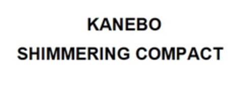 KANEBO SHIMMERING COMPACT Logo (EUIPO, 23.11.2018)