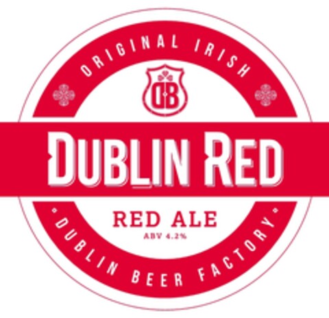 ORIGINAL IRISH DB DUBLIN RED RED ALE ABV 4.2% DUBLIN BEER FACTORY Logo (EUIPO, 28.11.2018)