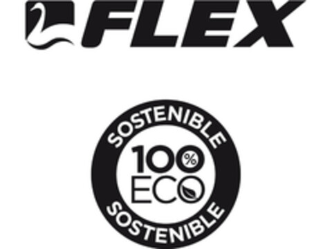 FLEX SOSTENIBLE 100% ECO SOSTENIBLE Logo (EUIPO, 04/07/2021)