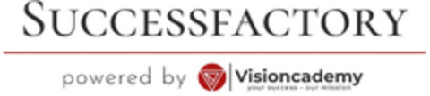 SUCCESSFACTORY powered by Visioncademy your success – our mission Logo (EUIPO, 21.06.2022)