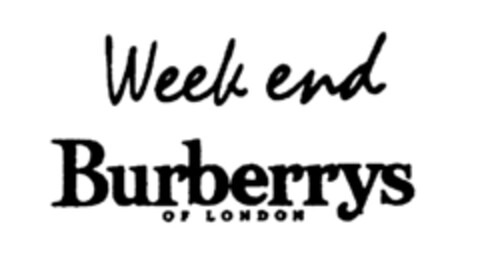 Week end Burberrys OF LONDON Logo (EUIPO, 13.03.1997)