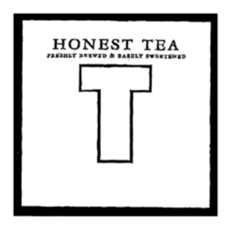 HONEST TEA FRESHLY BREWED & BARELY SWEETENED Logo (EUIPO, 05.01.1999)