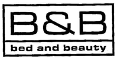 B&B bed and beauty Logo (EUIPO, 17.02.1999)