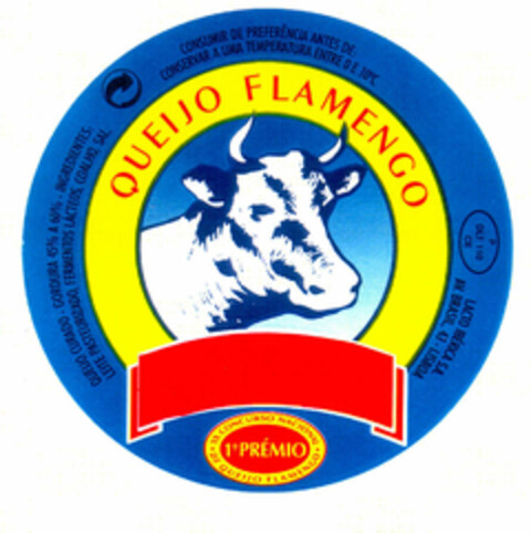 QUEIJO FLAMENGO 1º PRÉMIO XX CONCURSO NACIONAL DE QUEIJO FLAMENGO Logo (EUIPO, 10.01.2000)