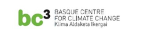 bc3 BASQUE CENTRE FOR CLIMATE CHANGE Klima Aldaketa Ikergai Logo (EUIPO, 02/13/2009)