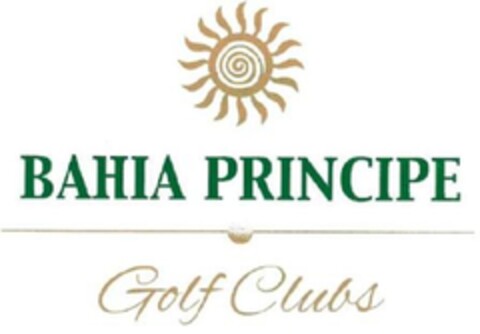BAHÍA PRÍNCIPE GOLF CLUBS Logo (EUIPO, 10.12.2009)