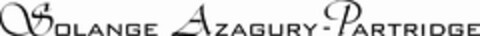 SOLANGE AZAGURY PARTRIDGE Logo (EUIPO, 19.04.2010)