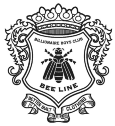 BILLIONAIRE BOYS CLUB BEE LINE BETTER BUILT CLOTHING Logo (EUIPO, 29.10.2012)