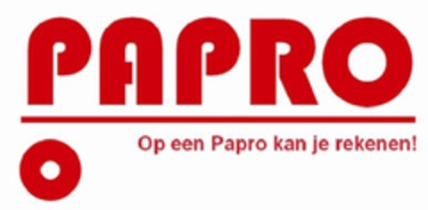 PAPRO Op een Papro kan je rekenen! Logo (EUIPO, 02.11.2012)