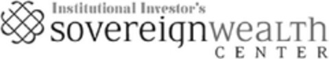 Institutional Investor's SOVEREIGN WEALTH CENTER Logo (EUIPO, 14.02.2013)