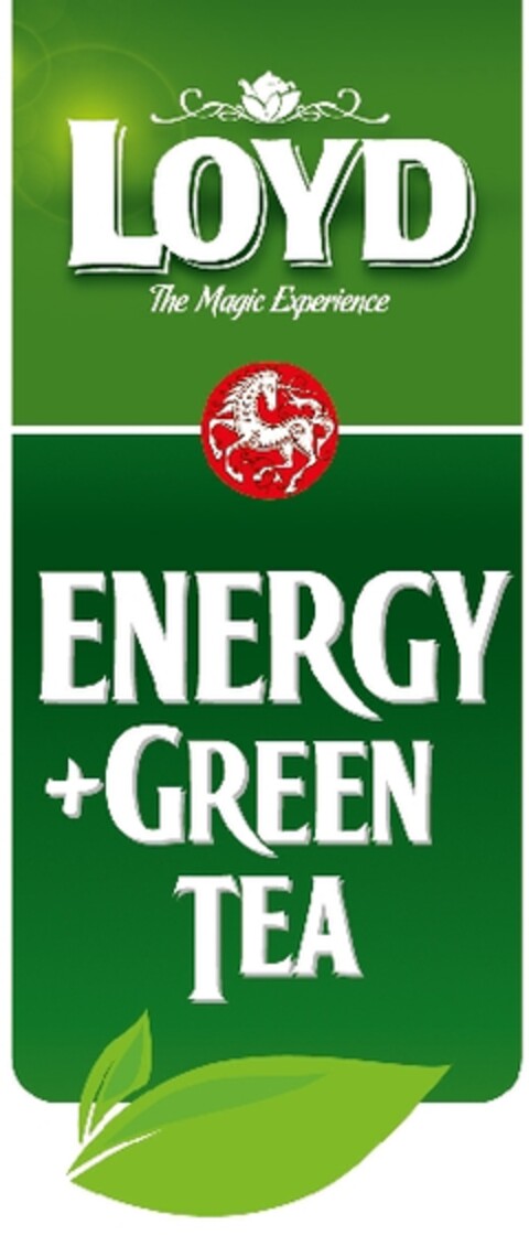 LOYD The Magic Experience ENERGY + GREEN TEA Logo (EUIPO, 04/30/2013)