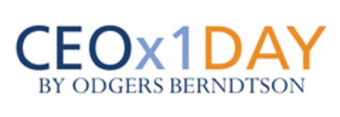 CEO X1 DAY BY ODGERS BERNDTSON Logo (EUIPO, 04/21/2016)