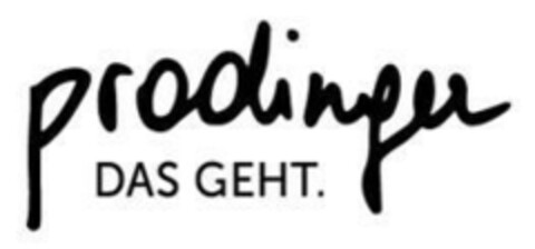 prodinger DAS GEHT. Logo (EUIPO, 17.07.2018)