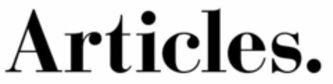 Articles. Logo (EUIPO, 11/17/2020)