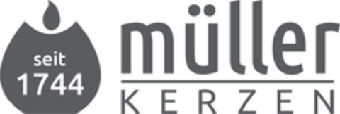 seit 1744 müller KERZEN Logo (EUIPO, 04.03.2022)