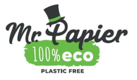 Mr. Papier 100%ECO PLASTIC FREE Logo (EUIPO, 01/05/2023)