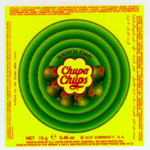Chupa Chups (apple flavour) Logo (EUIPO, 02.05.1996)