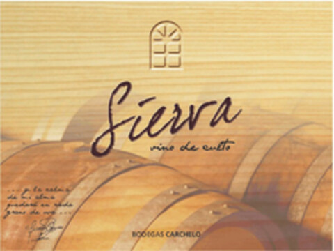 Sierva vino de culto Logo (EUIPO, 11/17/2008)