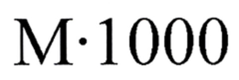 M•1000 Logo (EUIPO, 10/17/2012)