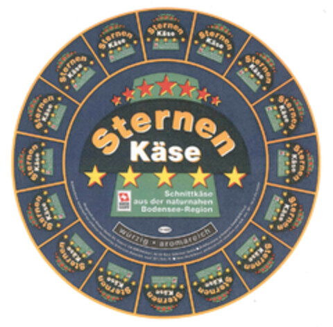 Sternen Käse Schnittkäse aus der naturnahen Bodensee-Region würzig aromareich. Logo (EUIPO, 07.08.2013)